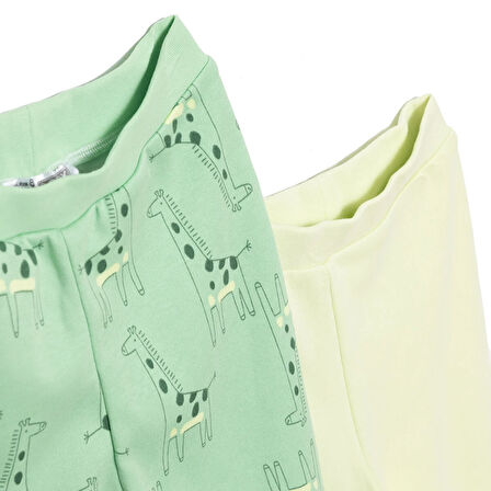 HelloBaby Basic Erkek Dinozor Desenli 2li Patiksiz Alt Erkek Bebek