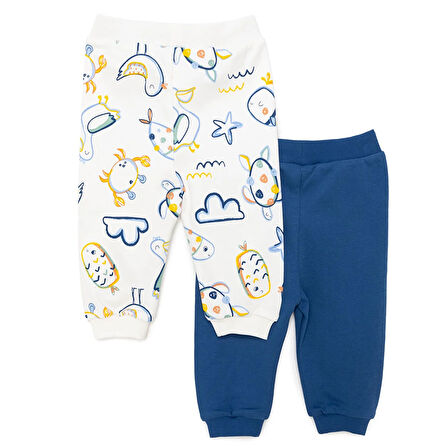 HelloBaby Basic Erkek Kaplumbağa Desenli 2li Patiksiz Alt Erkek Bebek