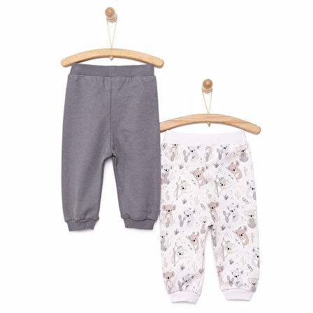 HelloBaby Basic Erkek Koala Desenli 2li Patiksiz Alt Erkek Bebek