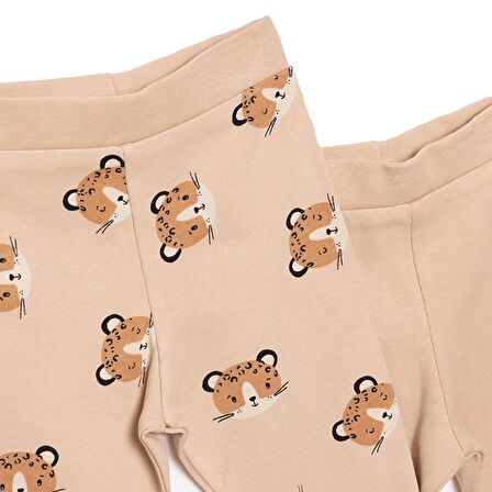 HelloBaby Basic Erkek Ayıcık Baskılı 2li Patiksiz Alt Erkek Bebek