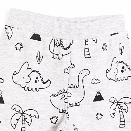 HelloBaby Basic Erkek Palmiye Desenli 2li Patiksiz Alt Erkek Bebek