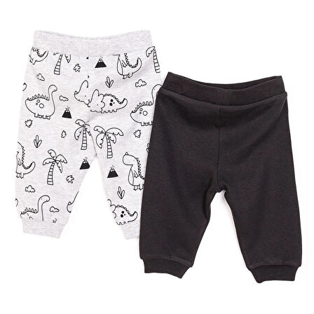 HelloBaby Basic Erkek Palmiye Desenli 2li Patiksiz Alt Erkek Bebek
