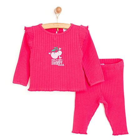 HelloBaby Basic Kız Kaşkorse Bluz-Tayt Takım Kız Bebek