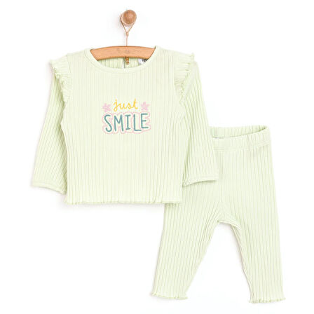 HelloBaby Basic Kız Kaşkorse Bluz-Tayt Takım Kız Bebek