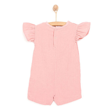HelloBaby Yenidoğan Kız Müslin Kısa Tulum Kız Bebek