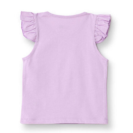 HelloBaby Kız Bebek Basic Tişört Bisiklet Yaka Atlet Kol Koyu Pembe