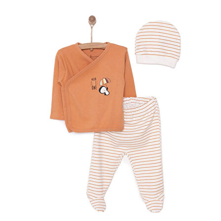 Bebbek Yenidoğan Zıbın-Şapka-Patikli Alt