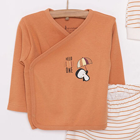 Bebbek Yenidoğan Zıbın-Şapka-Patikli Alt