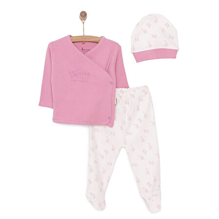 Bebbek Yenidoğan Zıbın-Şapka-Patikli Alt