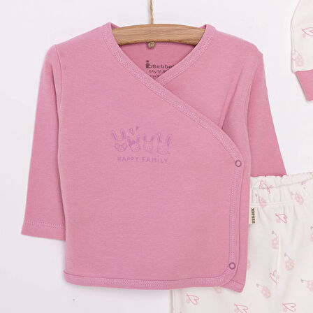 Bebbek Yenidoğan Zıbın-Şapka-Patikli Alt