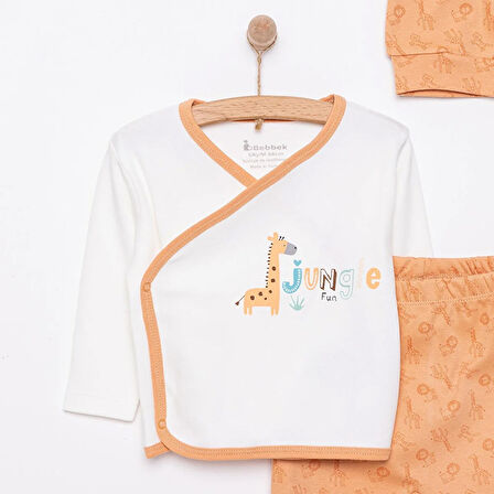 Bebbek Yenidoğan Zıbın-Şapka-Patikli Alt