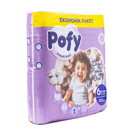 Pofy XL 6 Numara Bebek Bezi 100 Adet