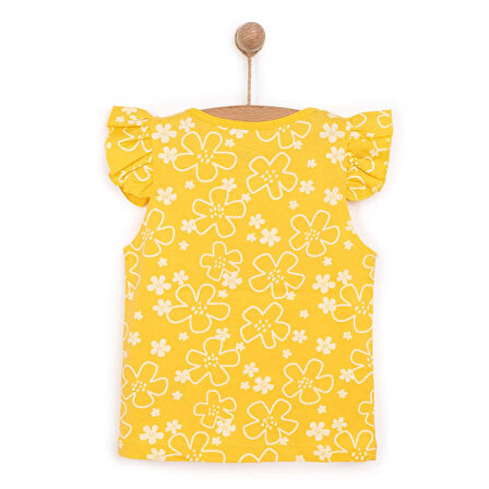 HelloBaby Basic Kız Güneş Işığı Desenli Atlet T-shirt Kız Bebek