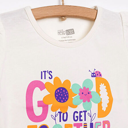 HelloBaby Basic Kız Flamingo Baskılı T-Shirt Kız Bebek