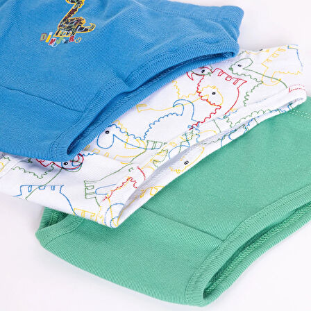 HelloBaby Erkek Bebek 3lü Külot Mavi