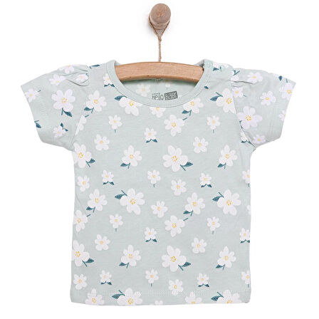 HelloBaby Basic Kız Papatya Baskılı T-Shirt Kız Bebek