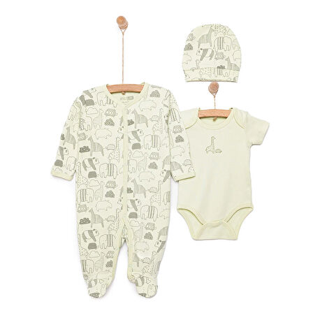 HelloBaby Yenidoğan Tulum-Body-Şapka