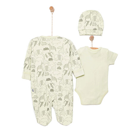 HelloBaby Yenidoğan Tulum-Body-Şapka