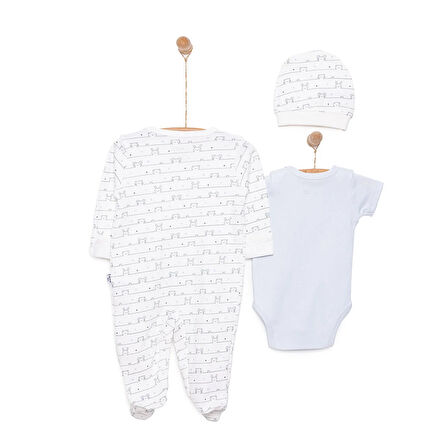 HelloBaby Yenidoğan Tulum-Body-Şapka