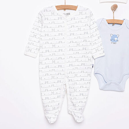 HelloBaby Yenidoğan Tulum-Body-Şapka