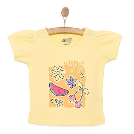 HelloBaby Basic Kız Meyve Baskılı T-Shirt Kız Bebek
