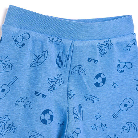 HelloBaby Basic Erkek Plaj Baskılı 2li Patiksiz Alt Erkek Bebek