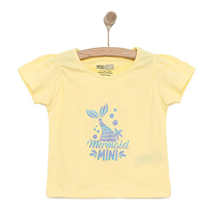HelloBaby Basic Kız Deniz Kızı Baskılı T-Shirt Kız Bebek