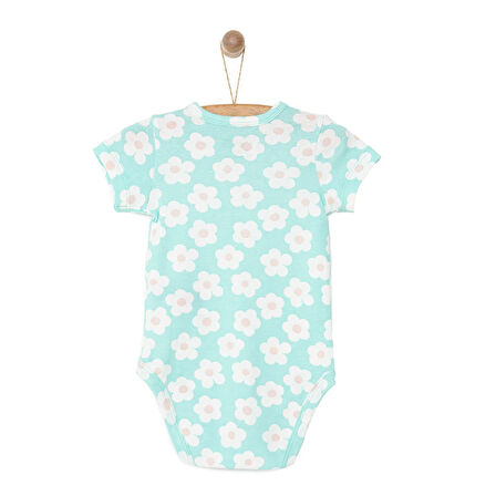 HelloBaby Çiçek Desen Kısa Kol Body