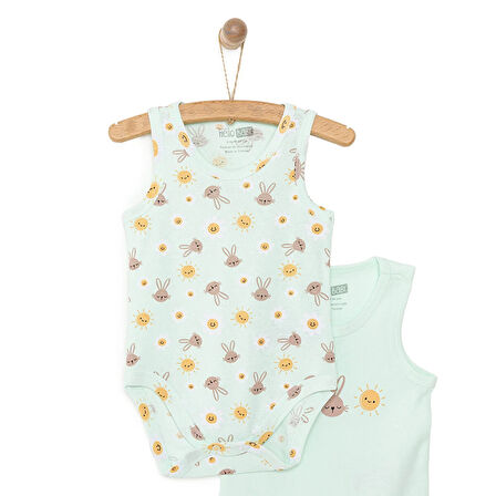 HelloBaby Güneş Desenli 2li Atlet Body