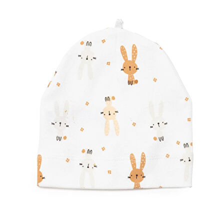 HelloBaby Yenidoğan Hayvanlar Baskılı Kız Tulum-Şapka Kız Bebek