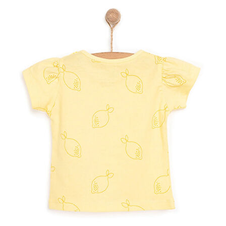 HelloBaby Basic Kız Limon Desenli T-Shirt Kız Bebek
