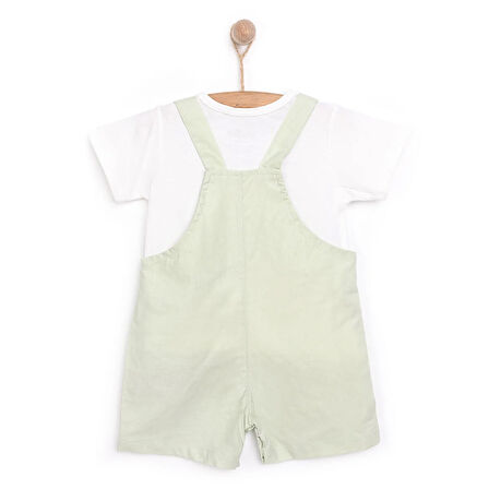 HelloBaby Kız Şort Salopet-Tshirt Kız Bebek