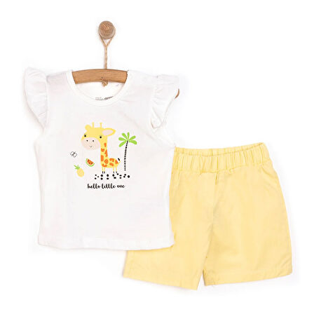 HelloBaby Kız Tshirt-Şort Kız Bebek