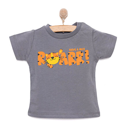HelloBaby Basic Erkek Kaplan Baskılı T-Shirt Erkek Bebek