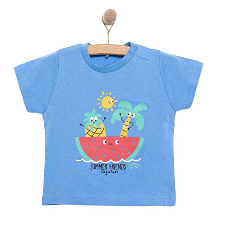 HelloBaby Basic Erkek Karpuz Baskılı T-Shirt Erkek Bebek