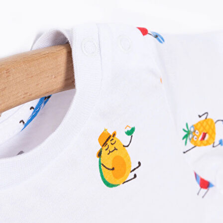 HelloBaby Basic Erkek Meyve Baskılı T-Shirt Erkek Bebek