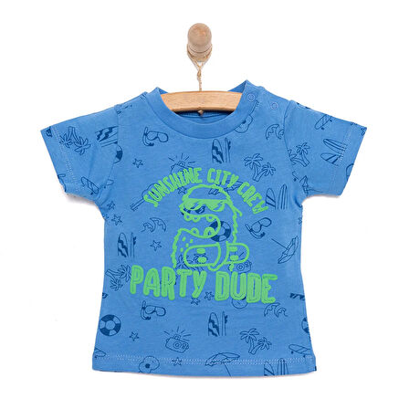 HelloBaby Basic Erkek Parti Baskılı T-Shirt Erkek Bebek