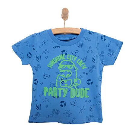 HelloBaby Basic Erkek Parti Baskılı T-Shirt Erkek Bebek