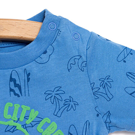 HelloBaby Basic Erkek Parti Baskılı T-Shirt Erkek Bebek