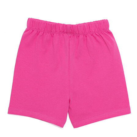 HelloBaby Kız Bebek Basic Şort Reçme Paça Mor