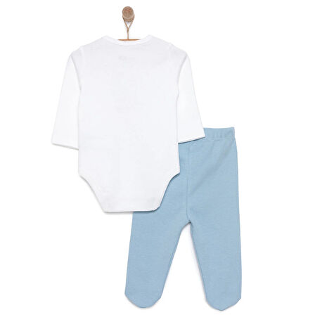 HelloBaby Dinazor Baskılı Yenidoğan Erkek Body-Patikli Alt Erkek Bebek