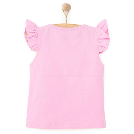 HelloBaby Basic Kız Melek Unicorn Baskılı Atlet T-shirt Kız Bebek
