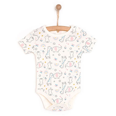 HelloBaby Hayvan Desenli Kısakol Body