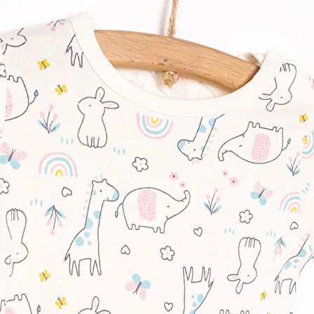 HelloBaby Hayvan Desenli Kısakol Body