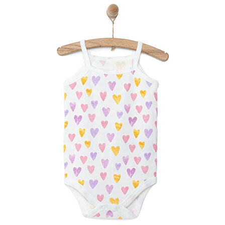 HelloBaby Kalp Desenli İp Askılı Body