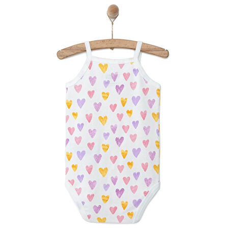 HelloBaby Kalp Desenli İp Askılı Body