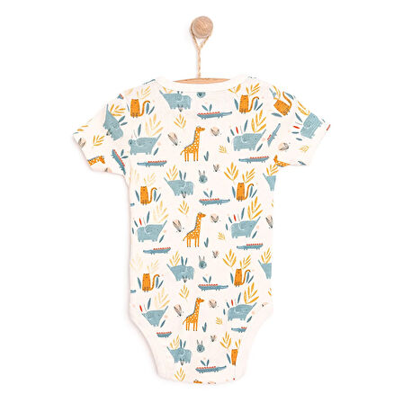 HelloBaby Hayvan Desenli Kısa Kol Body