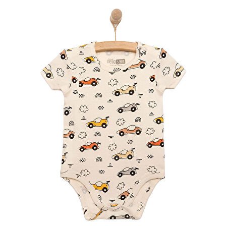 HelloBaby Araba Desenli Kısa Kol Body