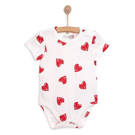 HelloBaby Kız Kısa Kol Body Kız Bebek