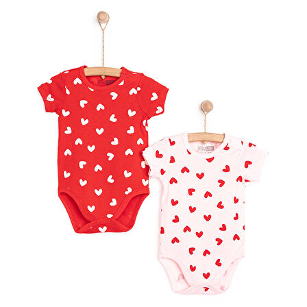 HelloBaby Kalpli 2'li Kısa Kol Body